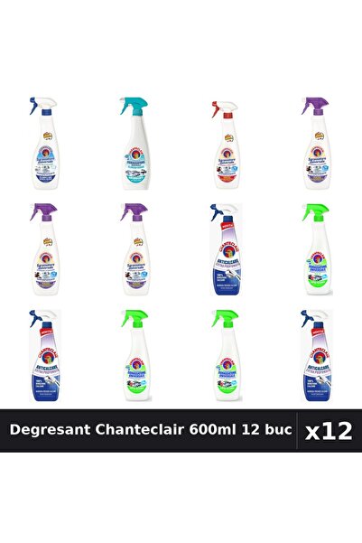 Chanteclair Set 12 Degresant Universal 600ml - 7 Arome, Bicarbonat, Lavanda, ...
