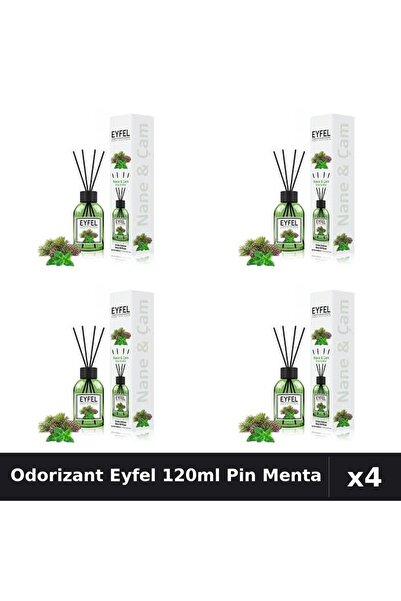 Eyfel Pachet 4 Odorizant Camera Betisoare - Pin Si Menta, 120ml Parfum