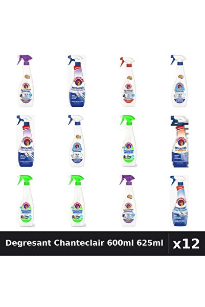 Chanteclair Set 12 Degresant Universal 600ml-625ml - 8 Arome, Anticalcar, Det...