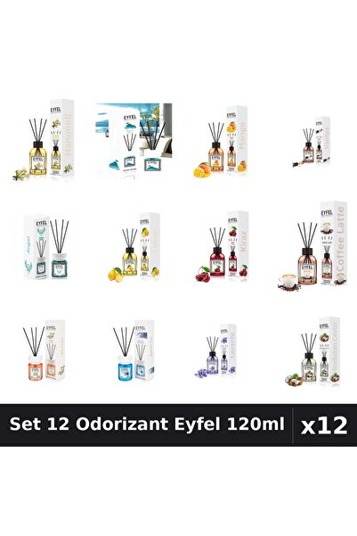 Eyfel Set 12 Odorizante Camera Betisoare, Acacia, Angel, Cafea, Cirese, Cool ...