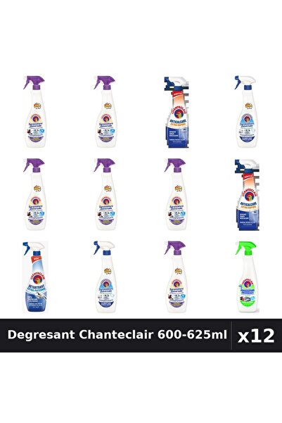 Chanteclair Set 12 Degresant Universal 600-625ml - Lavanda, Bicarbonat, Lămâie