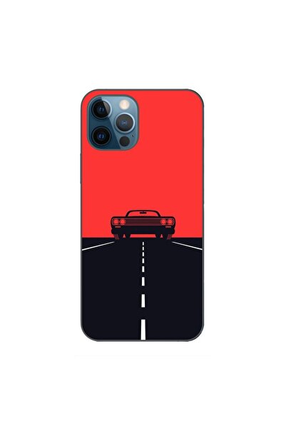 OEM Husa compatibila cu Apple iPhone 12 Pro Max Silicon Gel Tpu Model Red Sky...