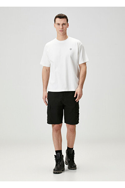 STONE ISLAND Siyah Stretch Bermuda
