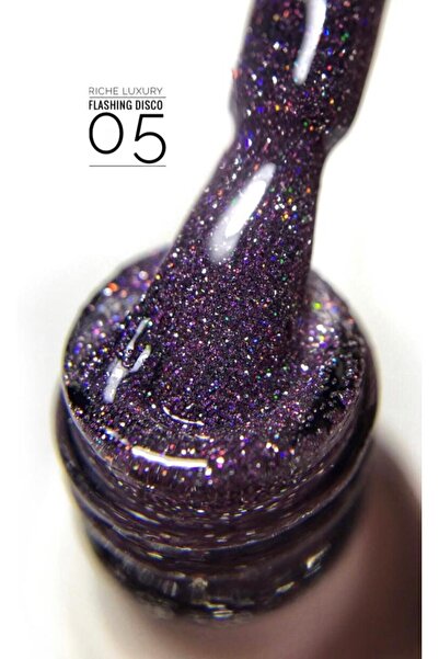 OEM Ojă semipermanentă, 10 ml, RICHE Luxury Flashing Disco Nr.05
