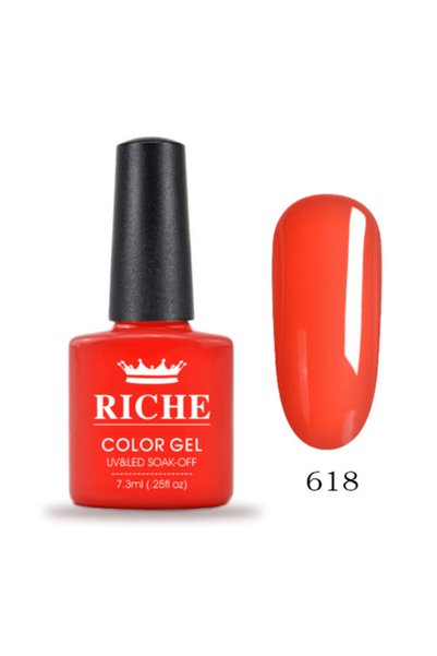 OEM Ojă semipermanentă Riche 618, Roșu, 7.3 ml