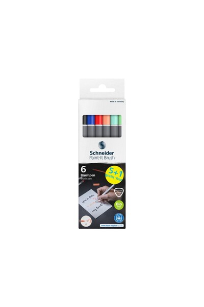 SCHNEIDER Paint-It 070 marker cu vârf de pensulă, set de 6, V2