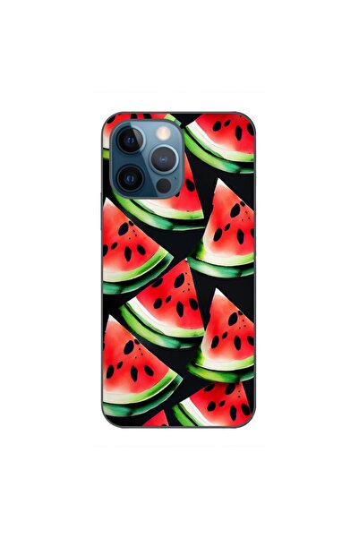 OEM Husa compatibila cu Apple iPhone 12 Pro Silicon Gel Tpu Model Watermelon ...