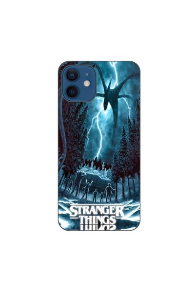 OEM Husa compatibila cu Apple iPhone 12 Silicon Gel Tpu Model Stranger Things...