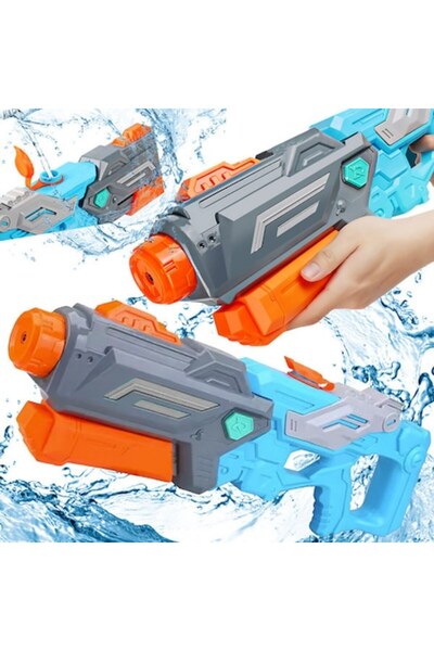 OEM Water gun, 1.5L tank, pump, powerful jet, 57 x 20 cm, Plastic, Blue/Grey