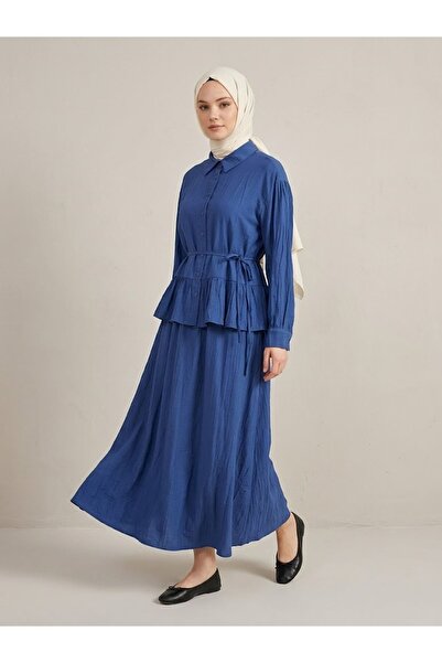Lunsera Store Strawberry Set with Gathered Skirt - Indigo