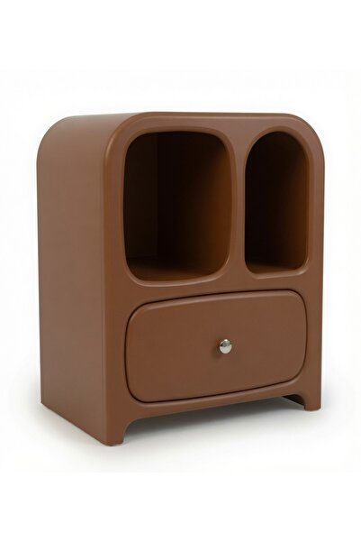 ELEFANTE Premium Modern Arched Nightstand with Storage Drawer – Fully Assembl...