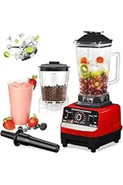 Generic Professional Blender SC-1589 4500W 2L Red Smoothie Maker Ice Crush Fr...