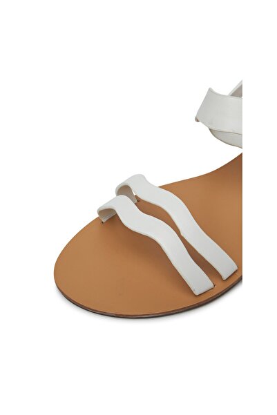 DeeZee Sandale de damă E6720-101 Albe
