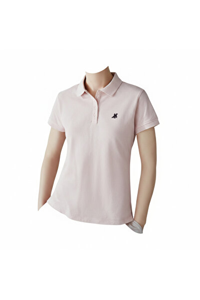 esmara Women's Light Pink Cotton Polo Shirt