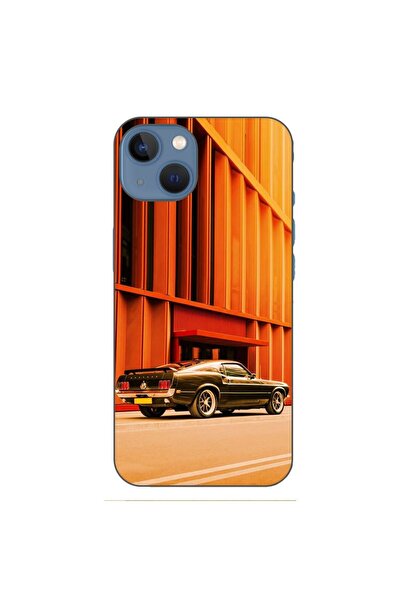 OEM Husa compatibila cu Apple iPhone 13 Silicon Gel Tpu Model Mustang Sunset