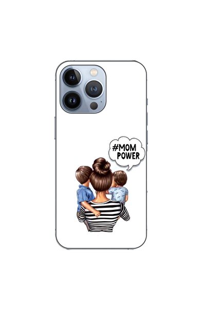 OEM Husa compatibila cu Apple iPhone 13 Pro Silicon Gel Tpu Model Mom of Boys