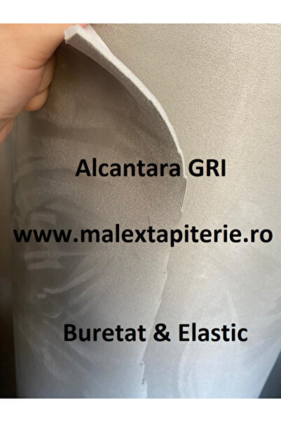 Malex Tapiterie Import ALCANTARA LIGHT GREY CAR CEILING MATERIAL 3MM + FELT 1...