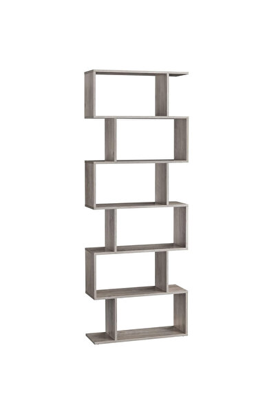 VASAGLE Bibliotecă, raft cu 6 module de depozitare, pentru living, lemn, 24x1...