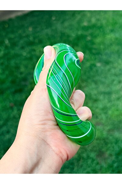 Needoh NICE CUBE antistres cub – Cub Squishy Antistres 5 cm, VERDE CU STRIATII, CU REVENIRE LENTĂ