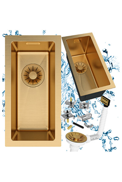 Granitan SILVO 2244 Granitan Gold Sink, 220x440mm, with Lux manual siphon, co...