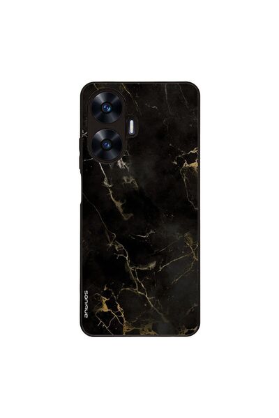 Sonique Θήκη Marble Series για Realme C55 Μαύρο 01
