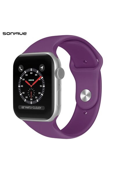 Sonique Λουράκι Σιλικόνης Soft Band για Apple Watch (42/44/45/49MM) Μωβ