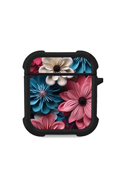 Sonique Θήκη Σιλικόνης 3D Flower Series για AirPods 1/2 Ροζ 01