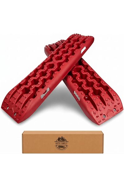 Auto Family FZE Car Traction Boards Sand & Snow Recovery Tracks, Heavy Duty T...