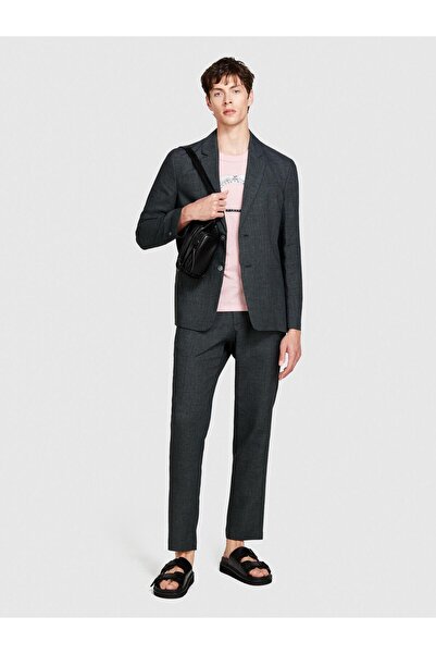 Sisley Men's Linen Blend Slim Comfort Fit Trousers 324P434Xsf04A-Sis901