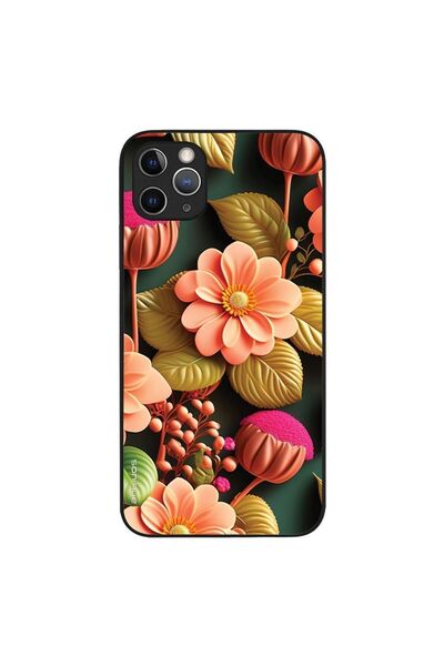 Sonique Θήκη 3D Flower Series για Apple iPhone 11 Pro Max Σομόν