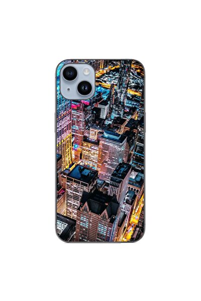 OEM Husa compatibila cu Apple iPhone 15 Plus Silicon Gel Tpu Model Night City