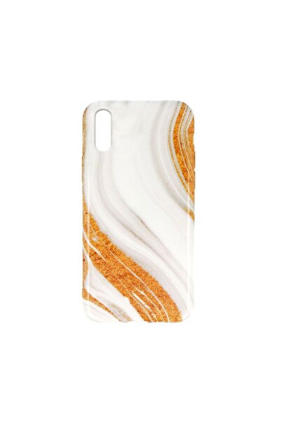 OEM Θήκη Marble Silicon Xiaomi Redmi 9A / Redmi 9AT Gold / White