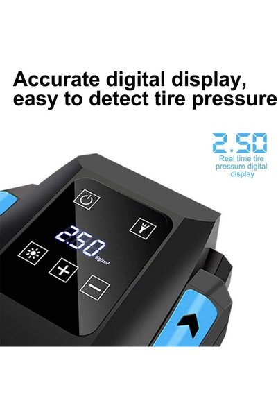 Daily Pick Tire Inflator Air Compressor, Portable Air Pump for Car Tires 12V, Digital Electric Tire Pump, LED Lights, Tire Pump for Car Bicycle, Motorcycle