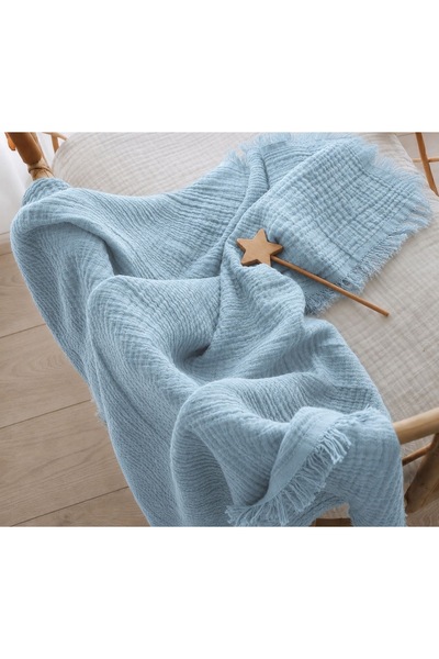 Boho Piccolo 4 Layer 100% Cotton 115 X 115 cm Muslin Baby and Child Blanket