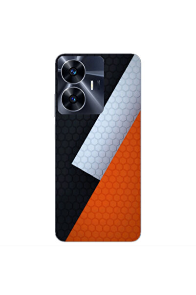 Other Realme Note 50 Coated hexagon Transparent Silicone TPU Θήκη
