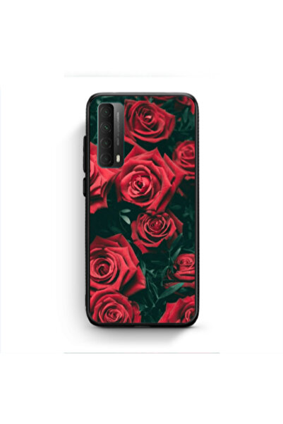 Other Huawei P Smart 2021 Red Roses Black Glossy Θήκη
