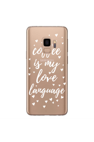 Other Samsung S9 Coffe is my love language Transparent Silicone TPU Θήκη