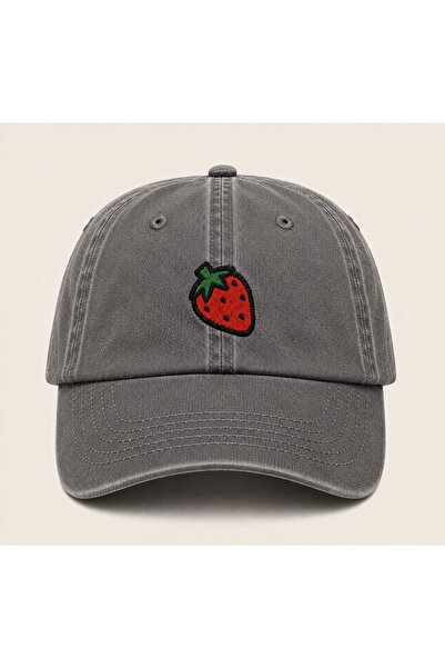 WeavedCo Minimal Strawberry Figured Vintage Washed Hat