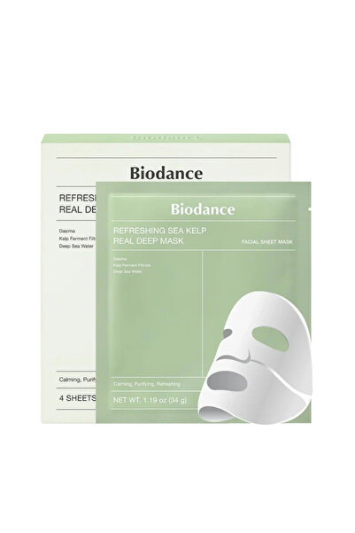 Biodance Set de măști tip șervețel purificatoare cu alge marine revigorante, ...