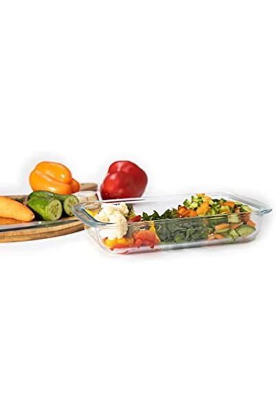 Generic Windsira 2-Piece Heat Resistant Glass Baking Set - 2.2L + 3.0L with H...