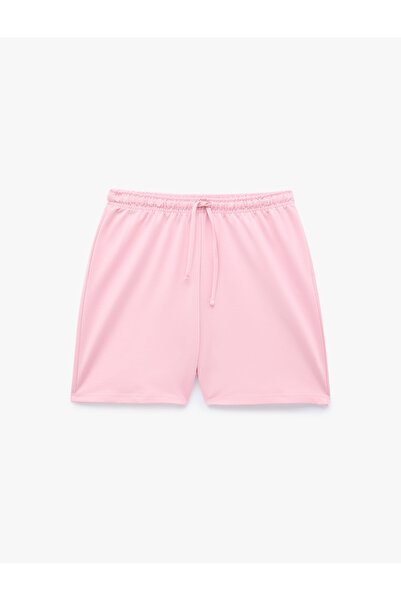 Koton Lace-Up Pocketed Comfortable Fit High Waist Shorts