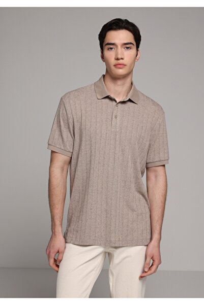 Colin's Regular Fit Polo Neck Plain Men's Gray Short Sleeve T-Shirt