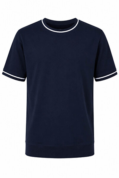 trender 4035 O izrez 36/1 Interlock indigo muška majica 26YL71L58057