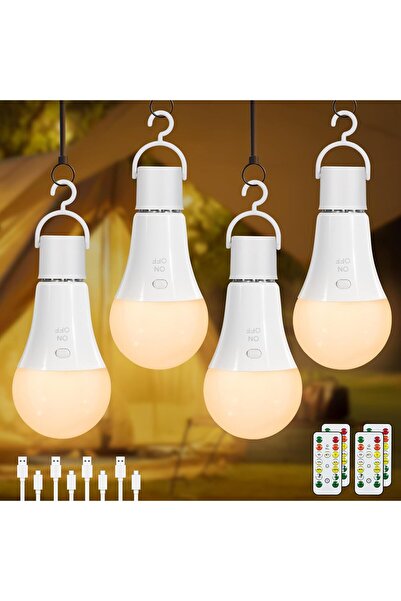 Other Rechargeable Light Bulb with Remote Control - 7W E27 Bulb Dimmable 3 Co...