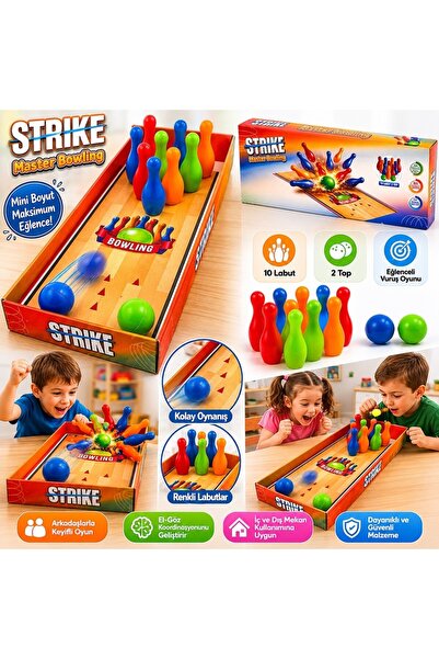 NeUygun Mini Masa Üstü Bowling Oyunu Minyatür Bowling Oyunu