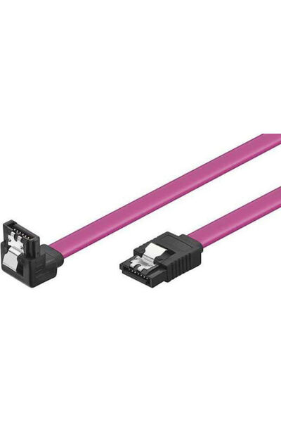 VCOM Ch302r Καλώδιο SATA με κλείδωμα, γωνιακό, 0,45μ