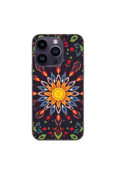 OEM Θήκη συμβατή με Apple iPhone 15 Pro από σιλικόνη gel TPU με σχέδιο Pixel ...