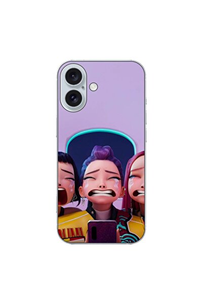 OEM Θήκη συμβατή με Apple iPhone 16, από σιλικόνη gel TPU, μοντέλο KPop Demon...