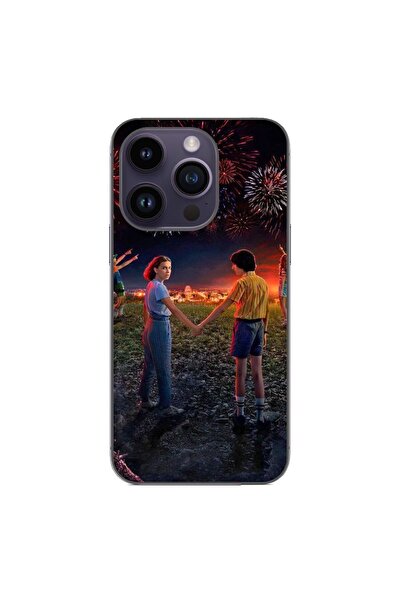 OEM Husa compatibila cu Apple iPhone 15 Pro Silicon Gel Tpu Model Stranger Th...
