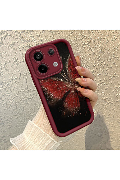 ARTISHELL Redmi Note 13 Pro 5G Uyumlu Kelebek desenli, sağlam ve şok emici te...